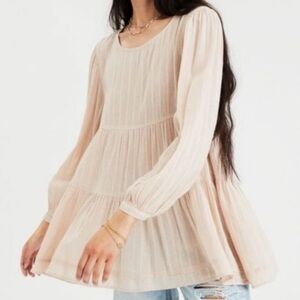 American Eagle XS long sleeve open back top